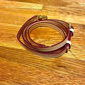 NWOT faux leather crossbody strap